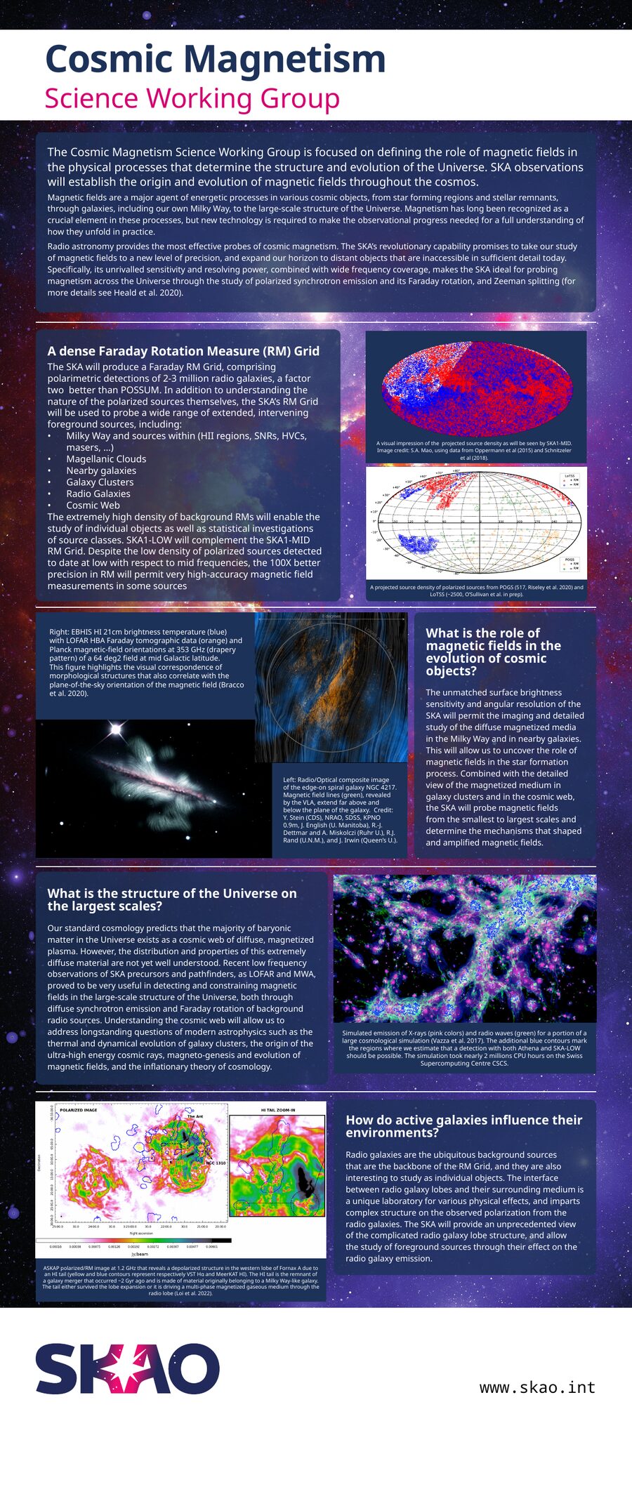 SKAO Magnetism Science Working Group — full banner